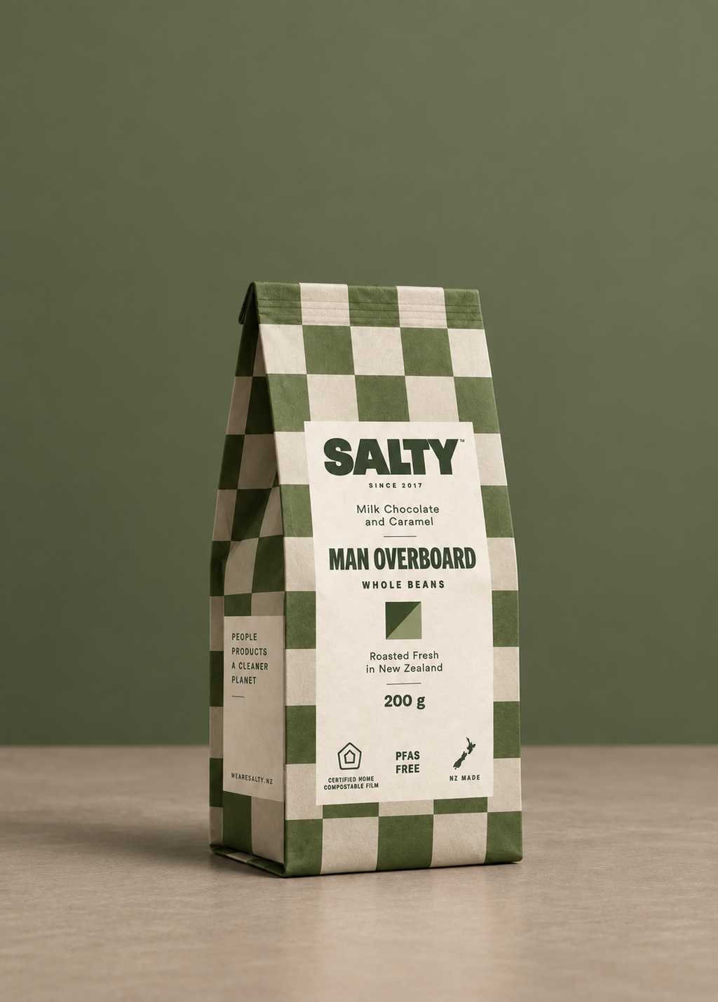 200g Coffee Bag | Made from Certified AS5810 Home Compostable Film