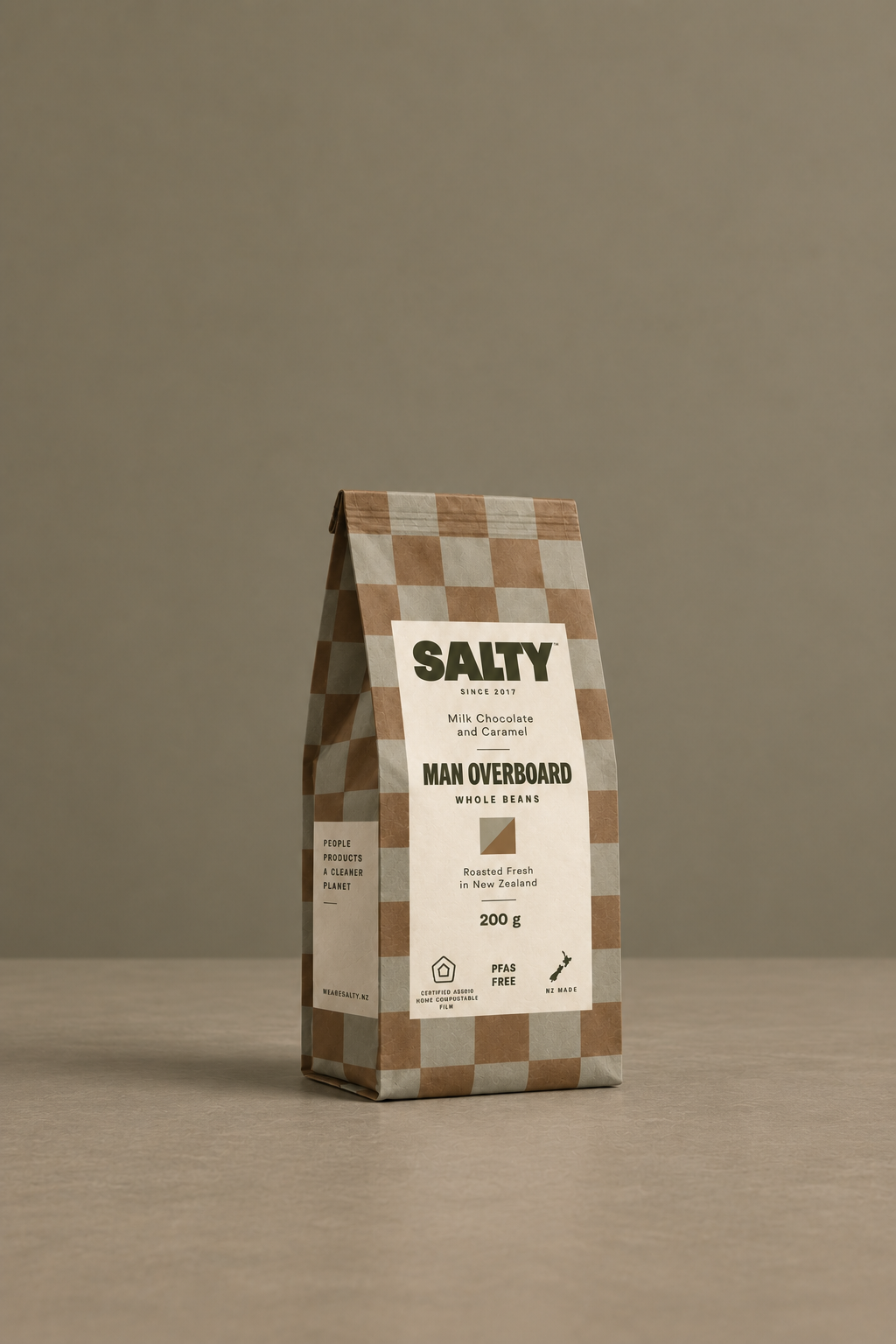 200g Coffee Bag | Made from Certified AS5810 Home Compostable Film