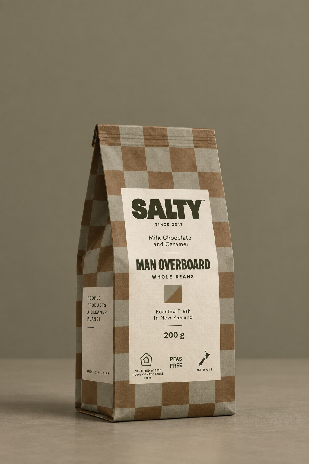 200g Coffee Bag | Made from Certified AS5810 Home Compostable Film
