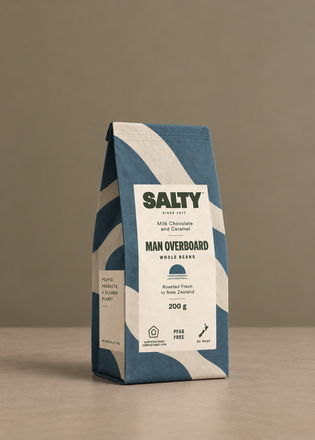200g Coffee Bag | Made from Certified AS5810 Home Compostable Film