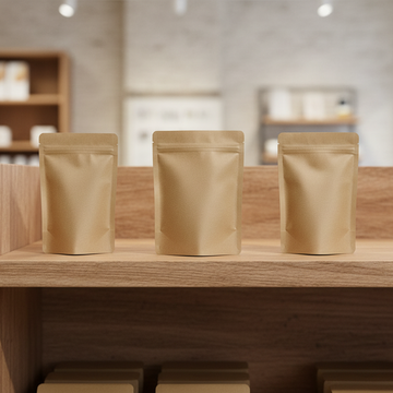 Stand Up Pouch Sample Pack | ALL STYLES | Made From AS5810 Home Compostable Film