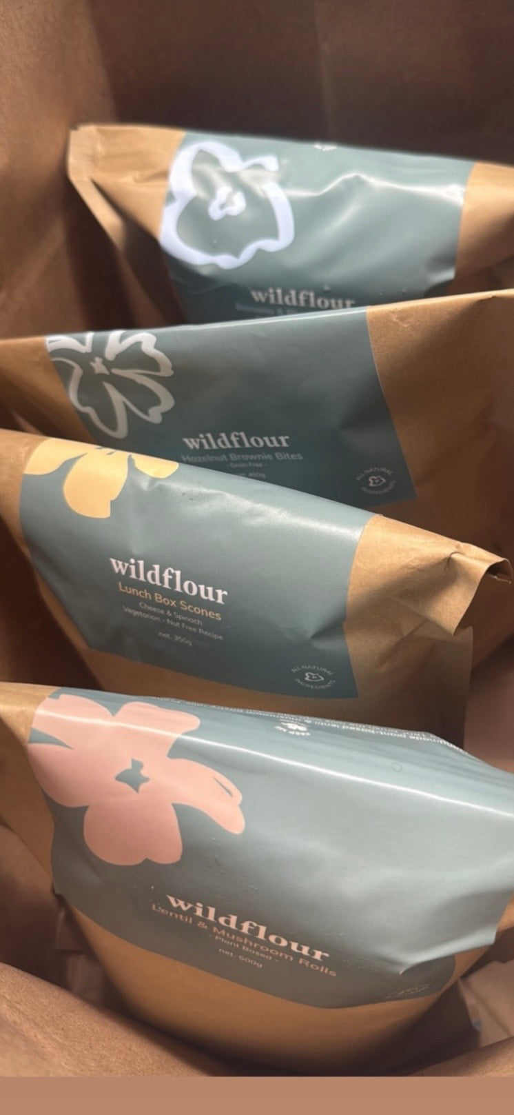 SAMPLE PACK | CLEAR & KRAFT Stand Up Pouch | Certified AS5810 Home Compostable Film | NZ MADE