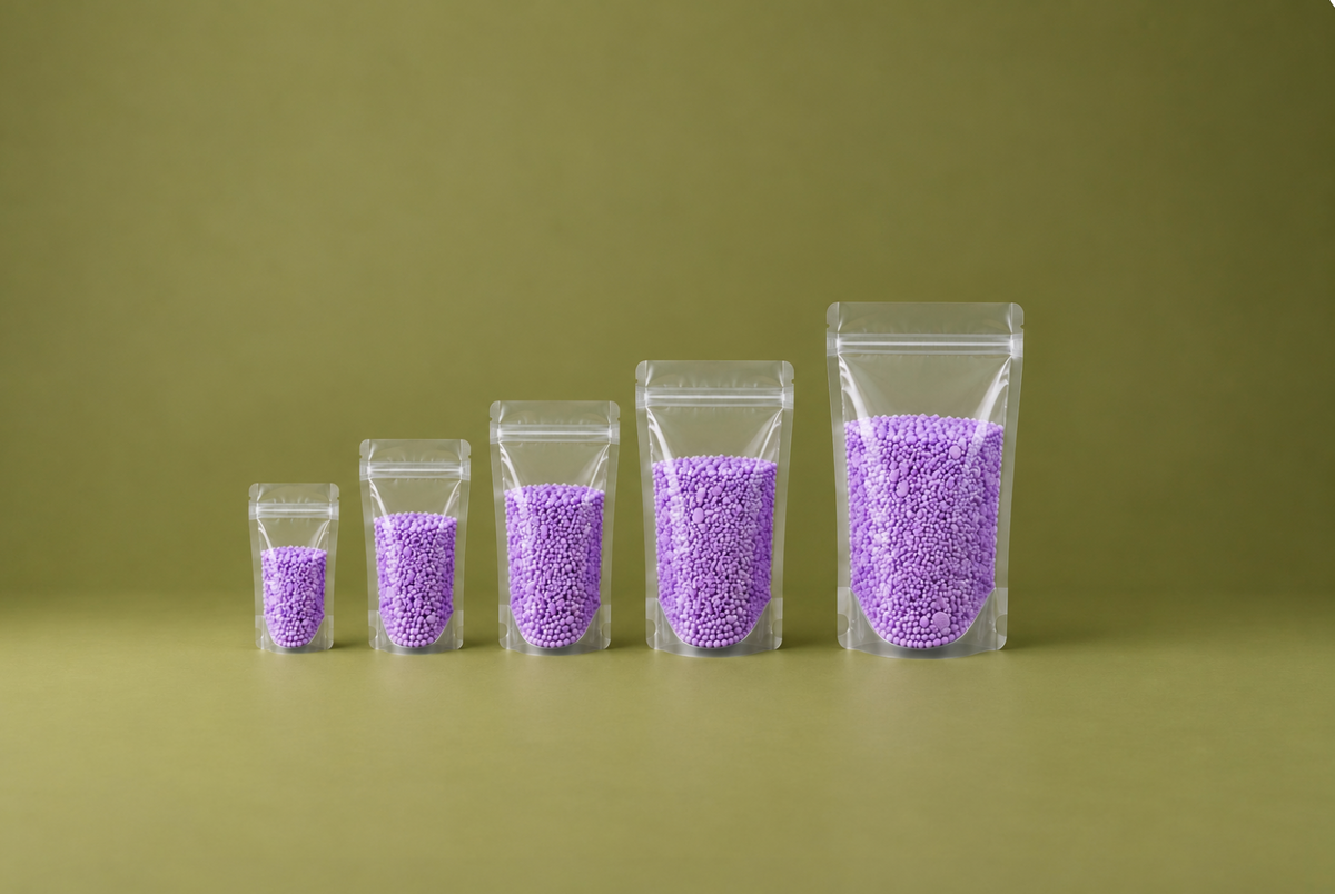 CLEAR Stand Up Pouch | Home Compostable Film | NZ MADE