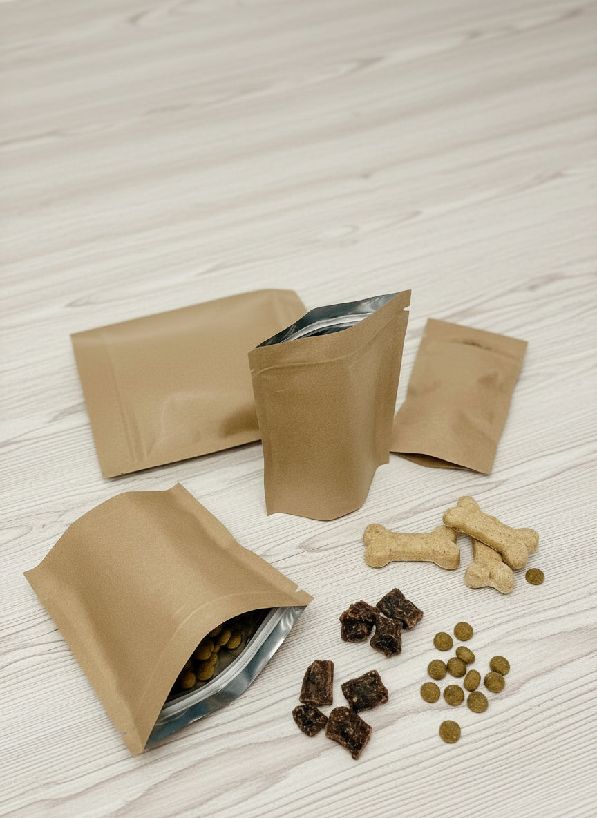 Stand Up Pouch | Kraft | Home Compostable Film