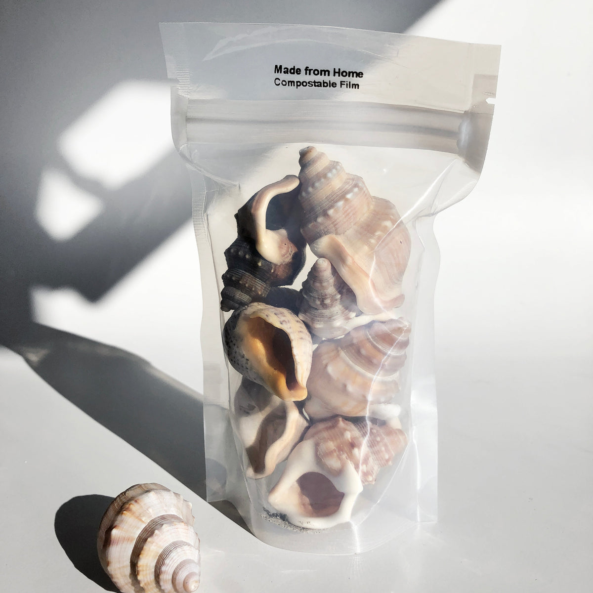SAMPLE PACK | CLEAR Stand Up Pouch | Certified AS5810 Home Compostable Film | NZ MADE